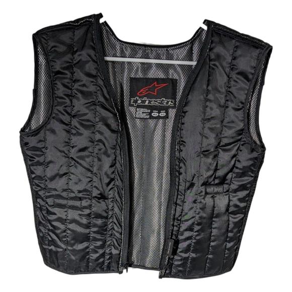 Alpinestars SP-1 Size 40 Motorcycle Jacket INNER LINING only Black Gray Zip USA - Picture 1 of 9